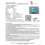 3.84/CT Natural Emerald Stone with Govt. Lab Certified (34410)
